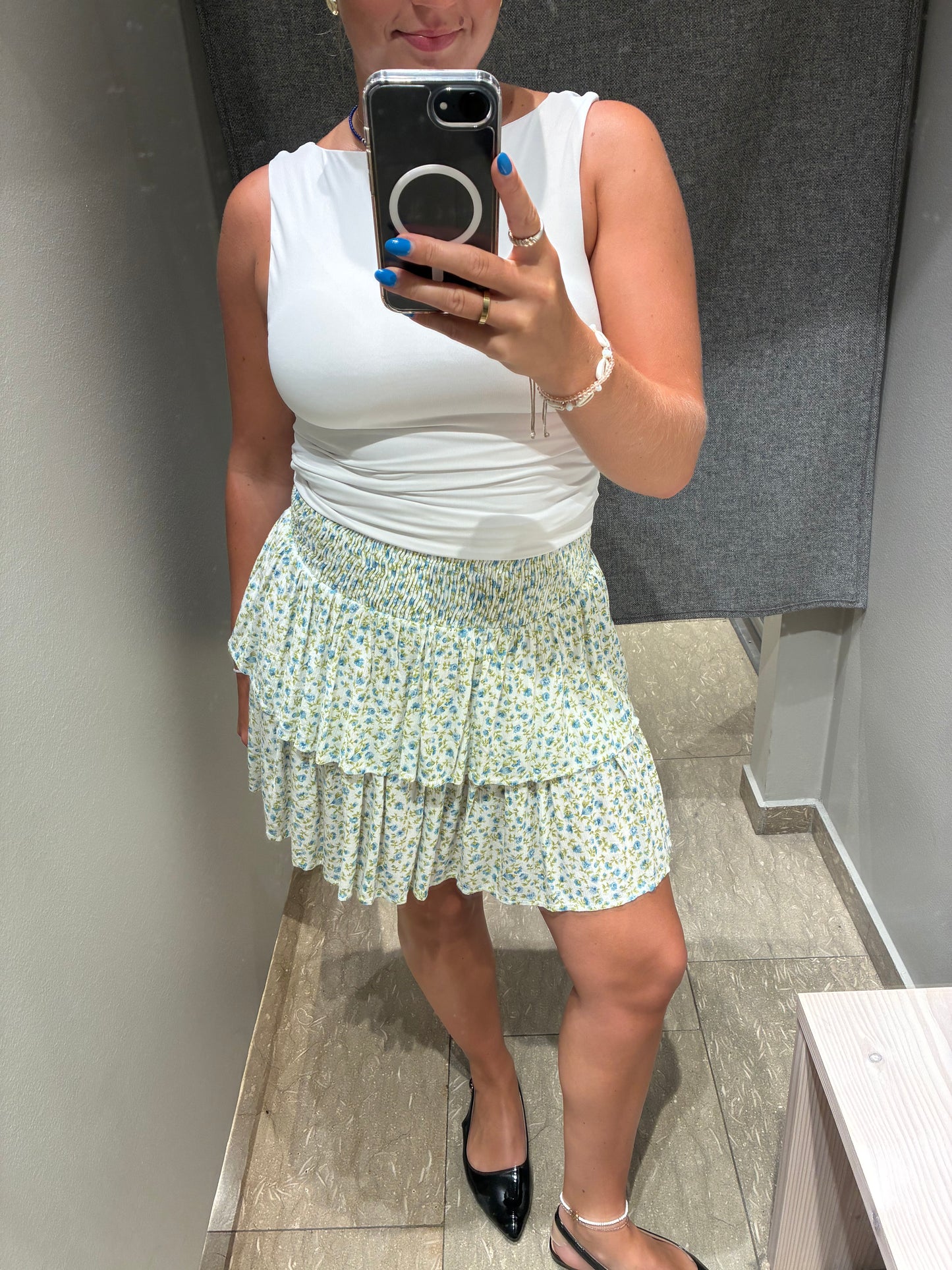 VIGREIS Short Skirt - Cendre Blue