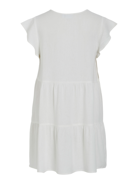 VISUMMER pellava Dress - Cloud Dancer